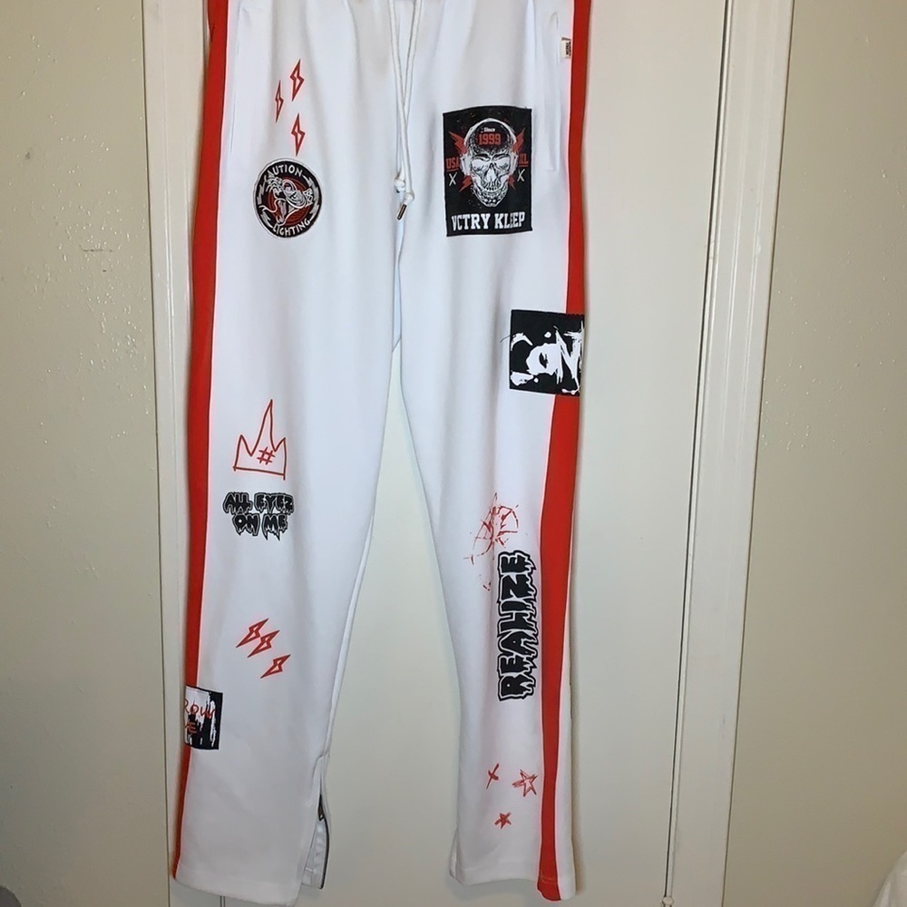 KLEEP Graphic Streetwear Drawstring Joggers 1XL